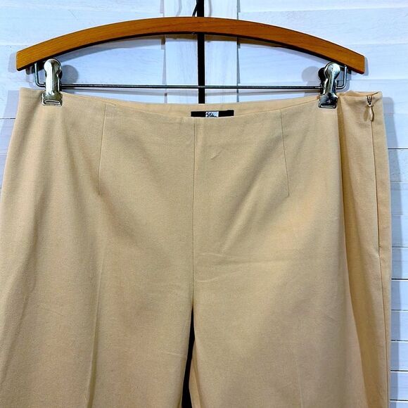 Saks Fifth Ave Pants Slacks Size10 Crop Neutral Beige NWOT - Picture 6 of 13